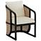 Sunpan Palermo Dining Chair Charcoal Stinson Cream