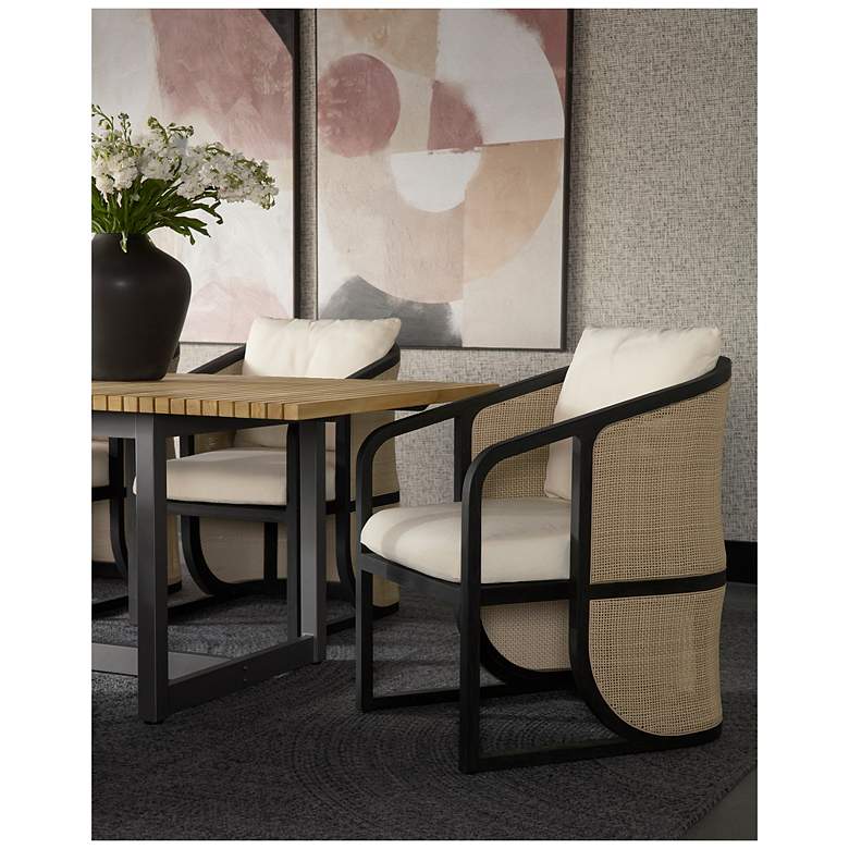 Image 5 Sunpan Palermo Dining Chair Charcoal Stinson Cream more views