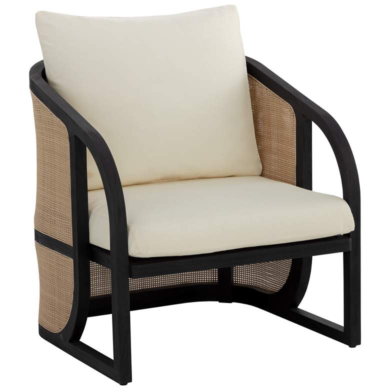 Image 1 Sunpan Palermo Lounge Chair Charcoal Stinson Cream