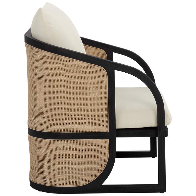 Image 3 Sunpan Palermo Lounge Chair Charcoal Stinson Cream more views