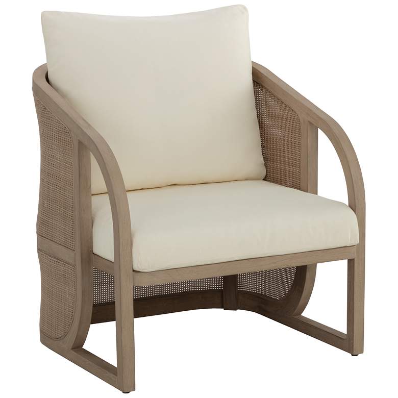Image 1 Sunpan Palermo Lounge Chair Drift Brown Stinson Cream