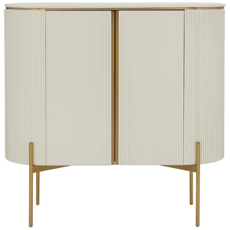 Image 3 Sunpan Paloma Bar Cabinet High Gloss Cream more views
