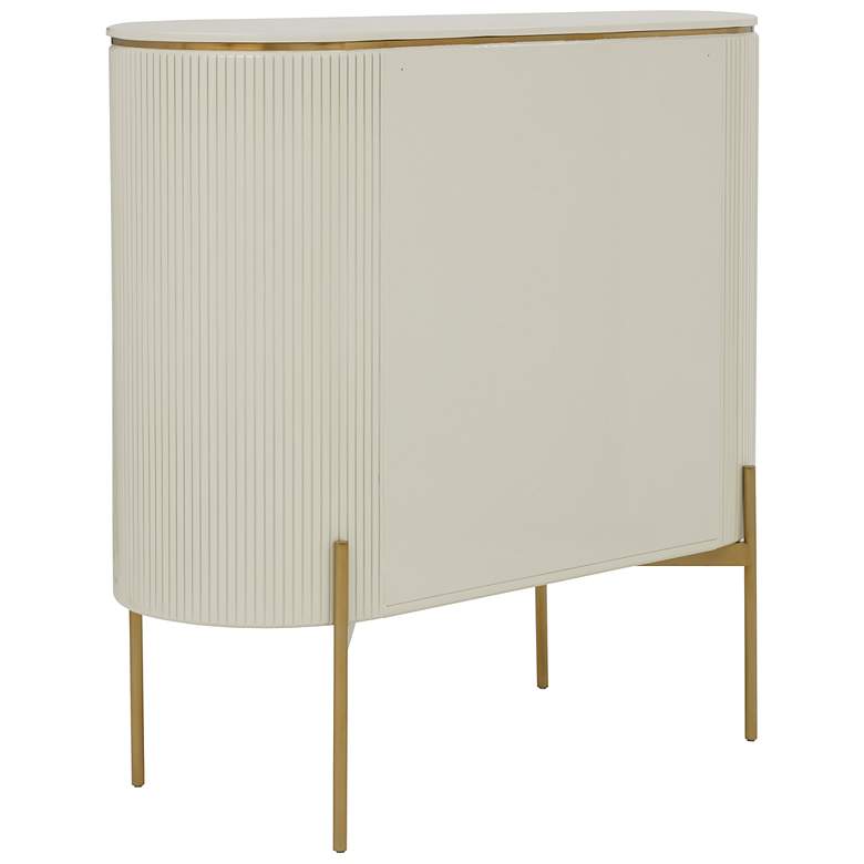 Image 5 Sunpan Paloma Bar Cabinet High Gloss Cream more views