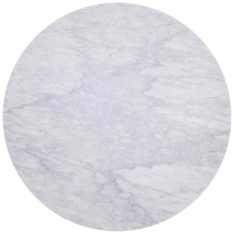 Image 3 Sunpan Paloma Dining Table Round White Marble 54" more views