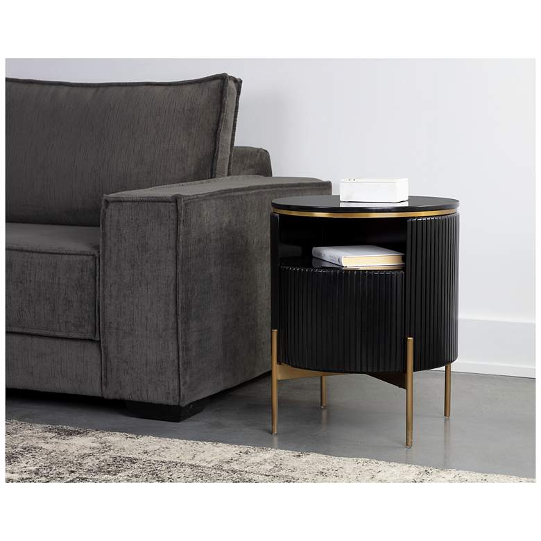 Image 6 Sunpan Paloma End Table Black more views