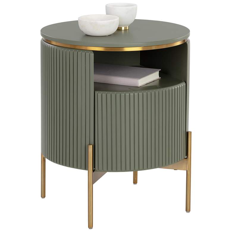 Image 1 Sunpan Paloma End Table Sage Green
