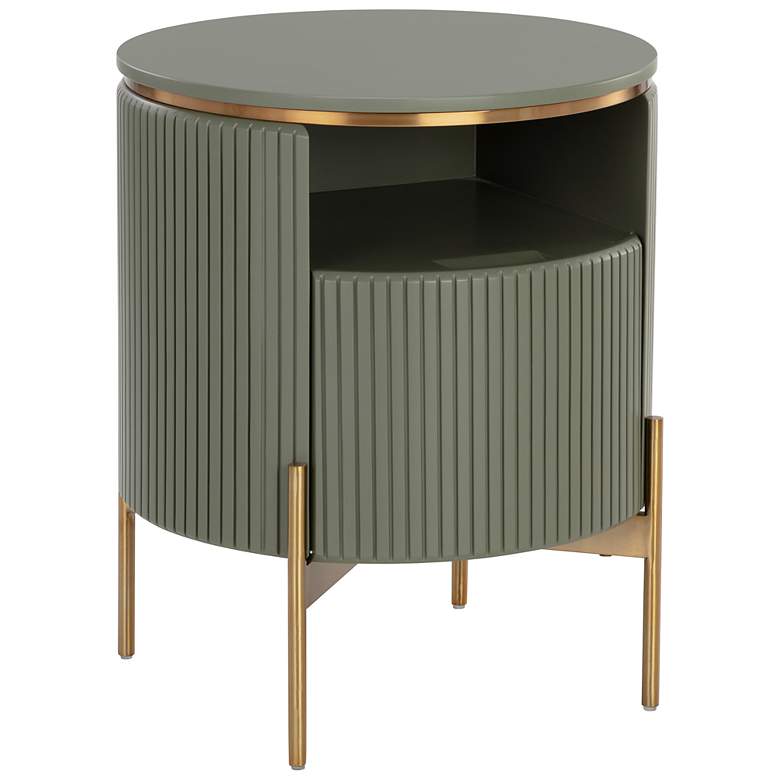 Image 2 Sunpan Paloma End Table Sage Green more views