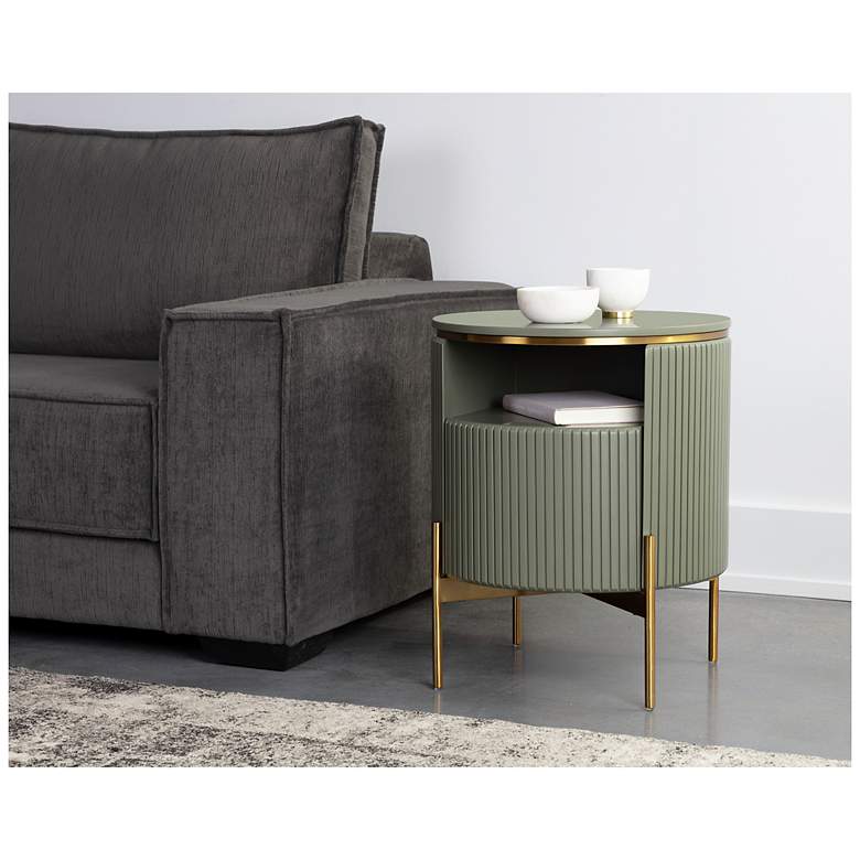 Image 6 Sunpan Paloma End Table Sage Green more views