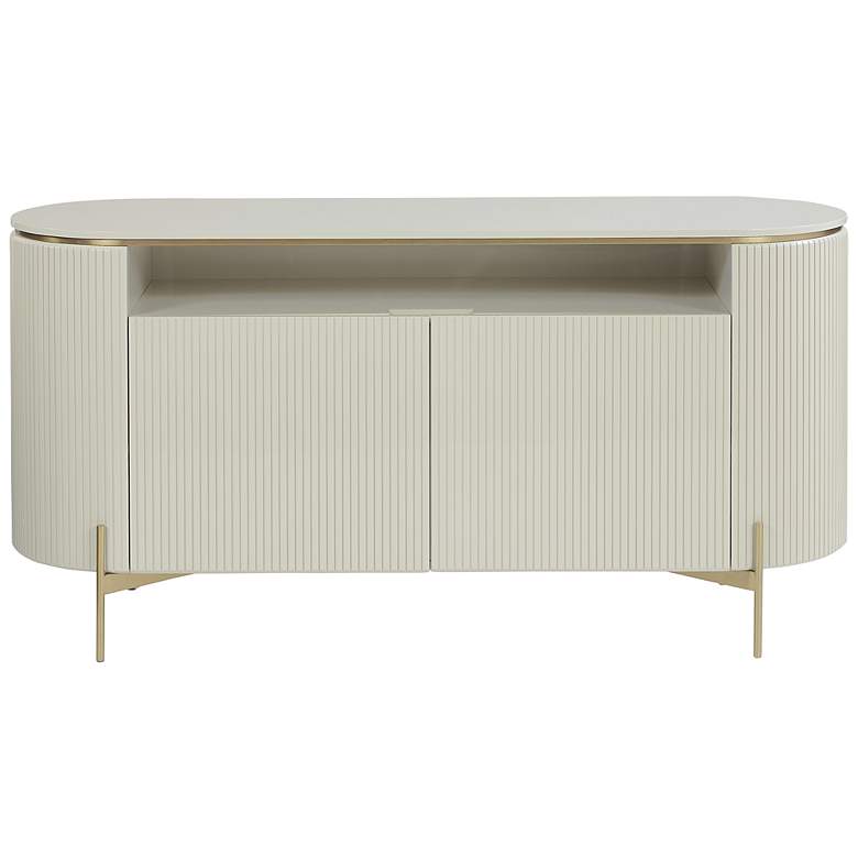 Image 5 Sunpan Paloma Sideboard High Gloss Cream more views