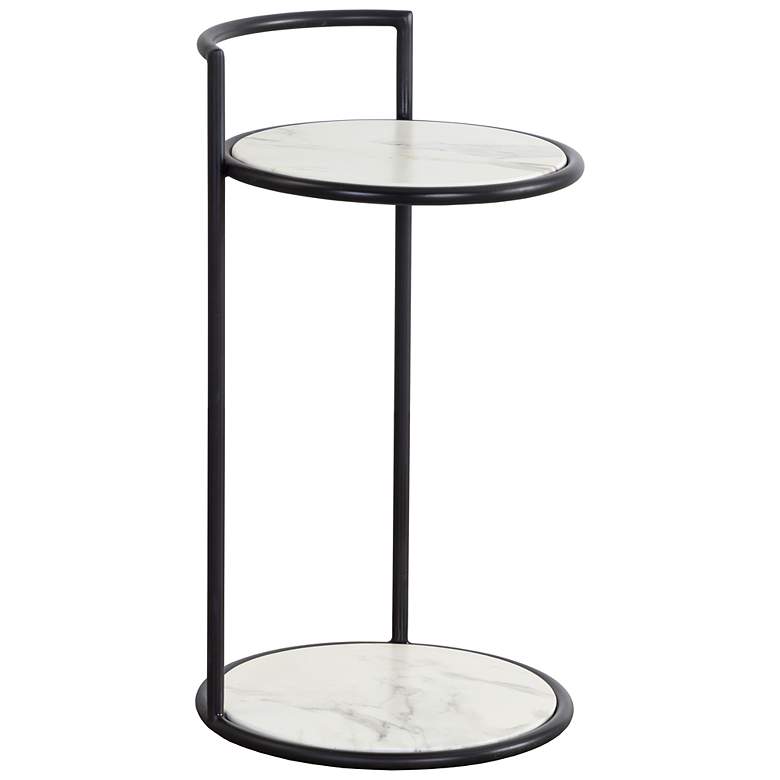 Image 2 Sunpan Parga End Table Black Marble Look more views