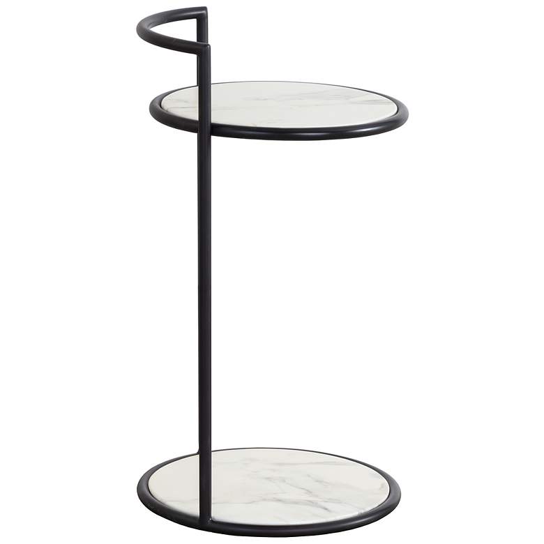 Image 3 Sunpan Parga End Table Black Marble Look more views