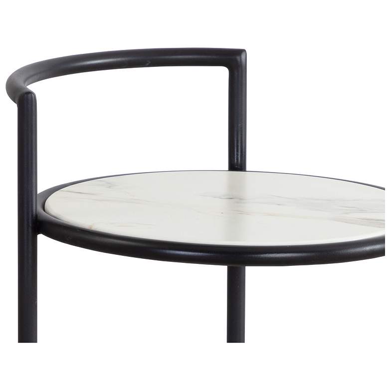 Image 5 Sunpan Parga End Table Black Marble Look more views