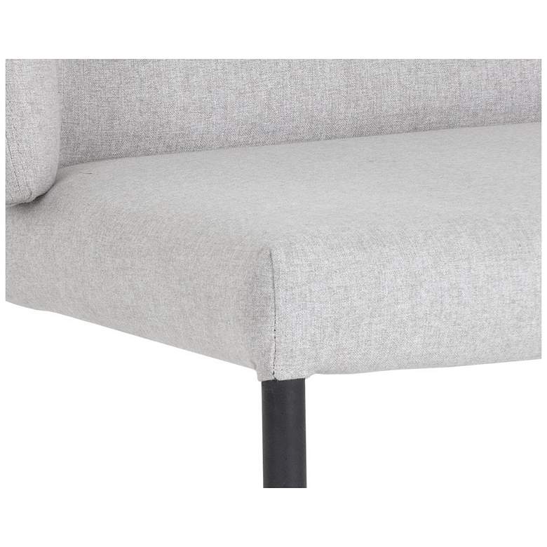 Image 6 Sunpan Pearce Dining Chair Light Gray and Bravo Cognac Set of 2 more views