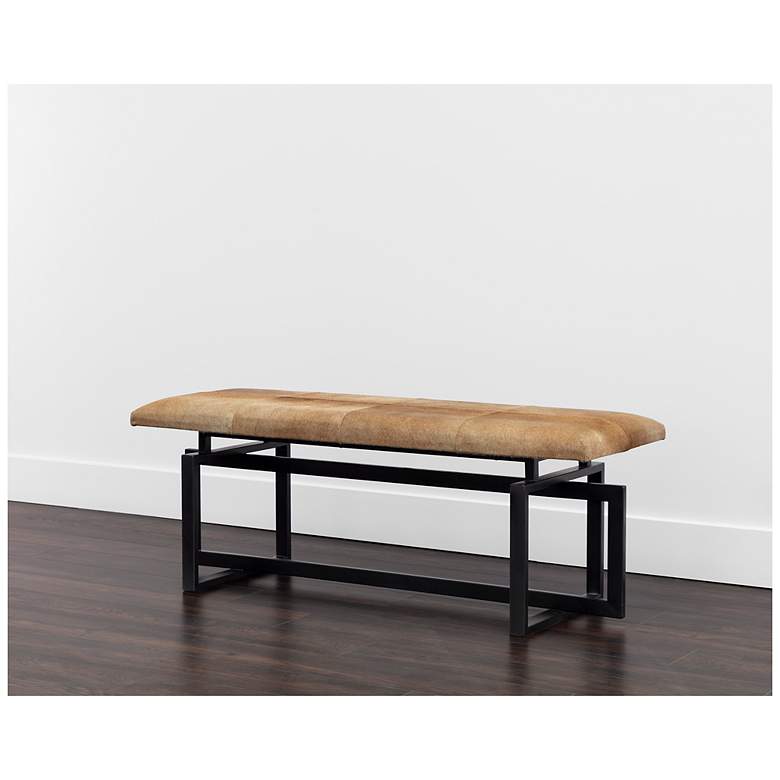 Image 4 Sunpan Pilar Bench Brown more views