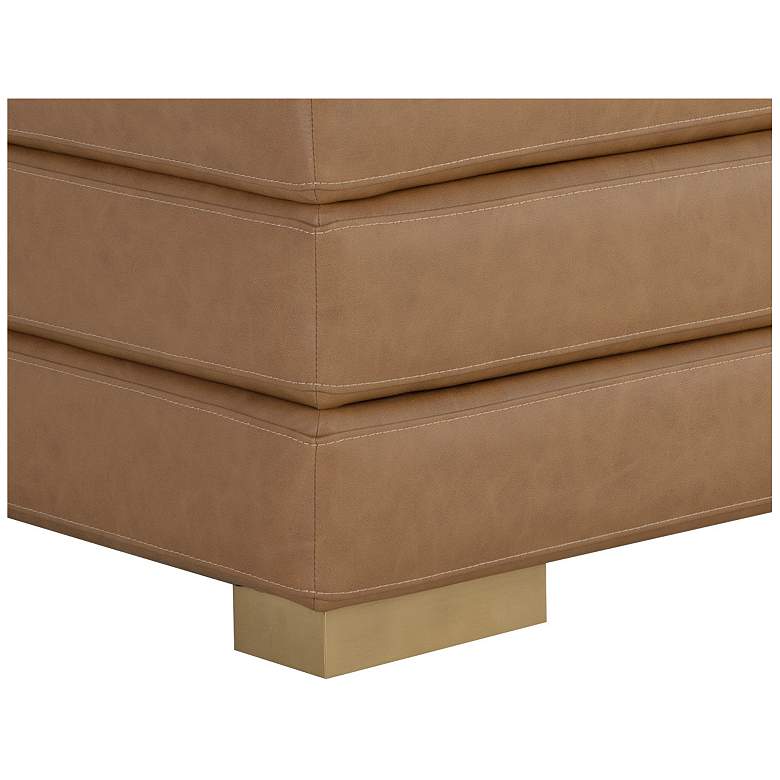 Image 5 Sunpan Radcliff Banquette Milliken Cognac more views