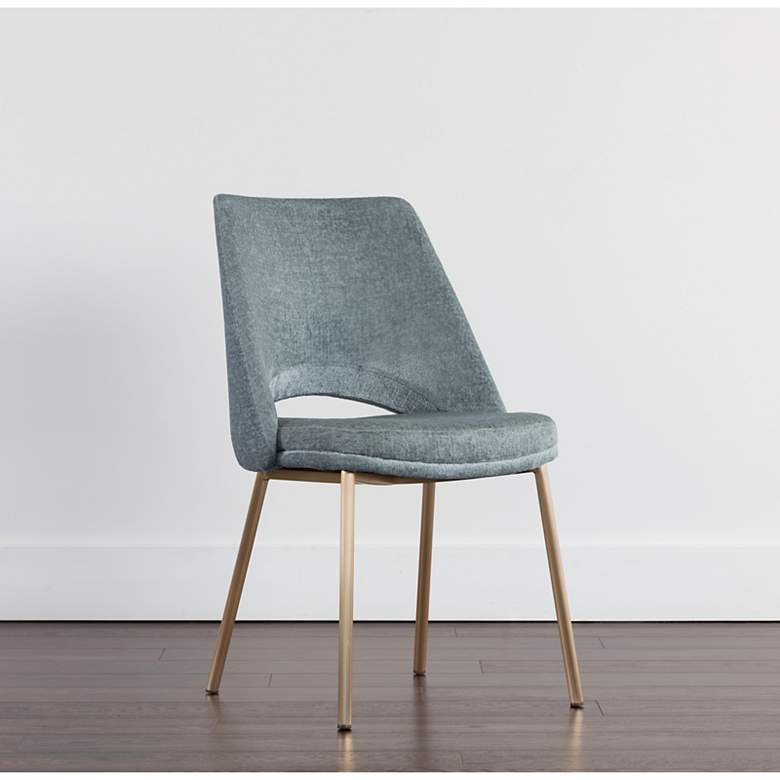 Image 1 Sunpan Radella Dining Chair Bergen French Blue Set of 2