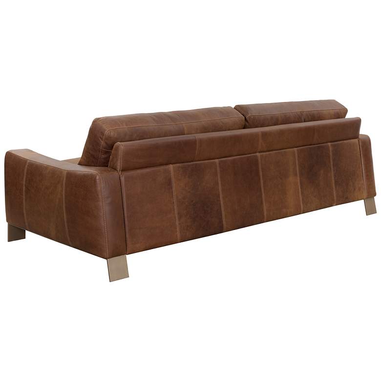 Image 3 Sunpan Rafael Sofa Lucia Tobacco Leather more views