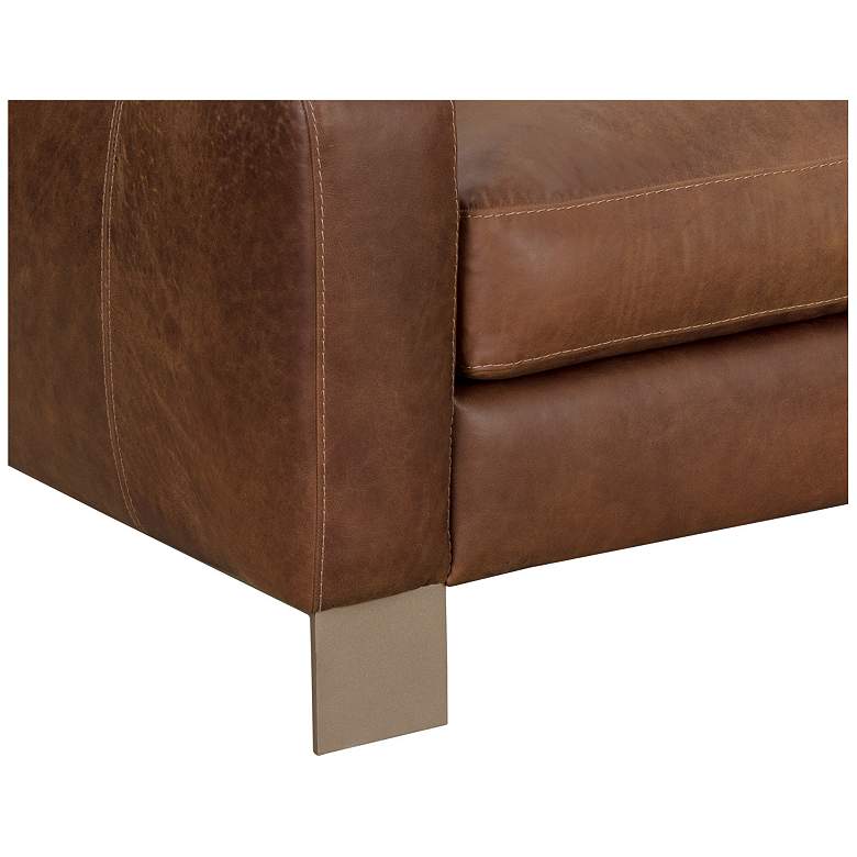 Image 4 Sunpan Rafael Sofa Lucia Tobacco Leather more views