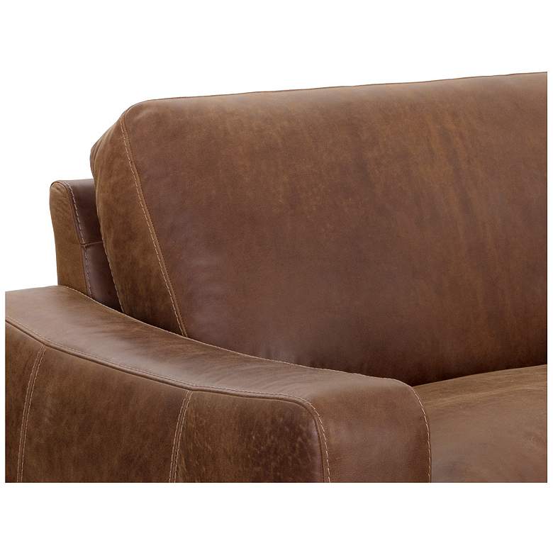 Image 5 Sunpan Rafael Sofa Lucia Tobacco Leather more views