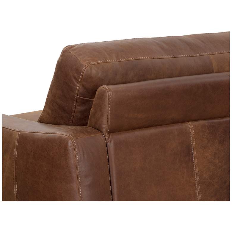 Image 6 Sunpan Rafael Sofa Lucia Tobacco Leather more views