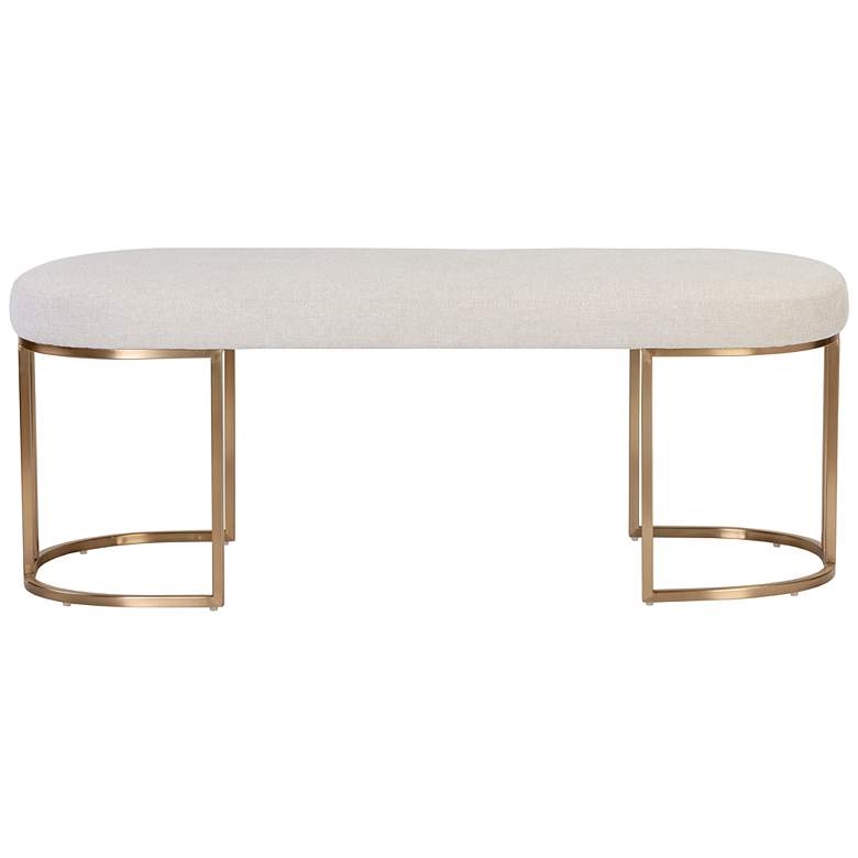 Image 2 Sunpan Rayla Bench Belfast Oatmeal more views
