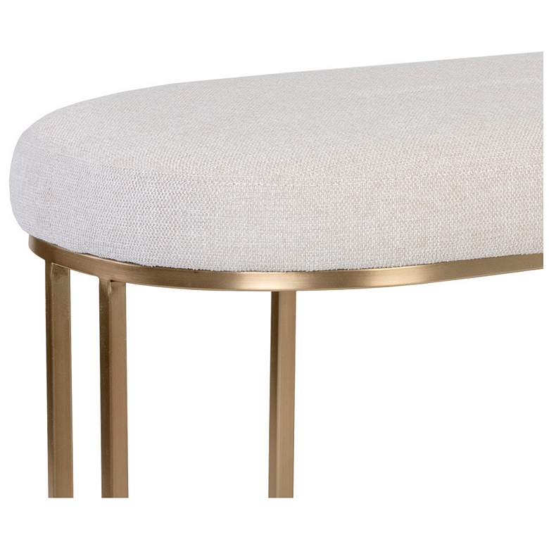Image 4 Sunpan Rayla Bench Belfast Oatmeal more views