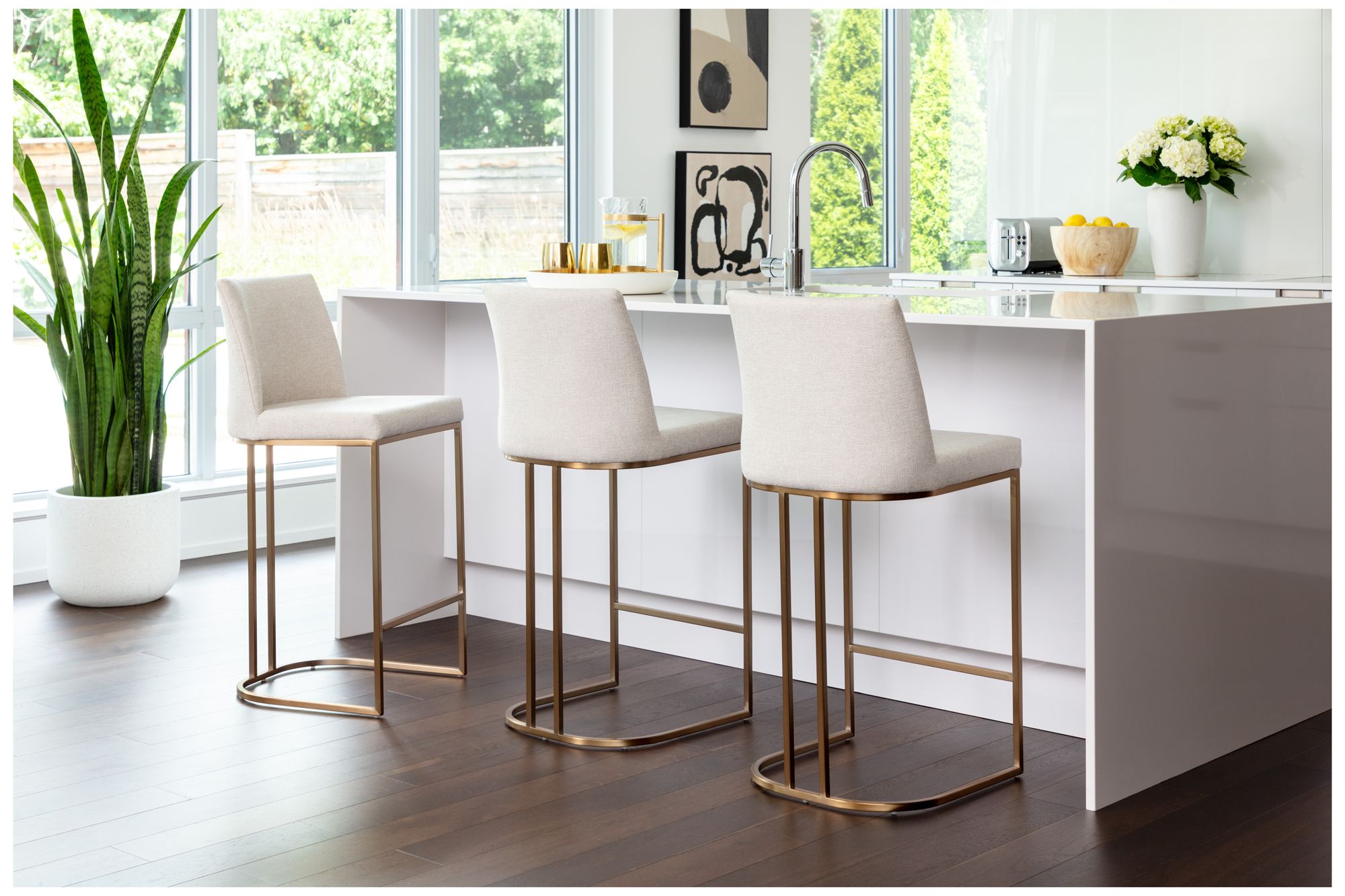 Sunpan Rayla Counter Stool Belfast Oatmeal