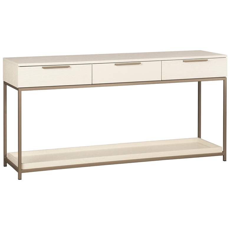 Image 1 Sunpan Rebel Console Table With Drawers Champagne Gold Cream