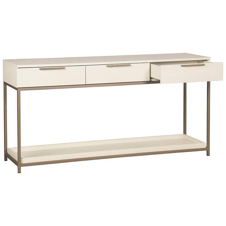 Image 2 Sunpan Rebel Console Table With Drawers Champagne Gold Cream more views
