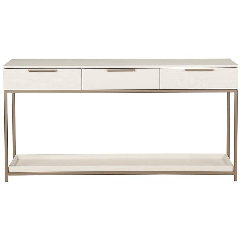Image 3 Sunpan Rebel Console Table With Drawers Champagne Gold Cream more views