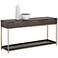 Sunpan Rebel Console Table With Drawers Gold Charcoal Gray