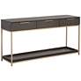 2_Sunpan Rebel Console Table With Drawers Gold Charcoal Gray more views