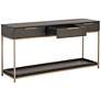 3_Sunpan Rebel Console Table With Drawers Gold Charcoal Gray more views