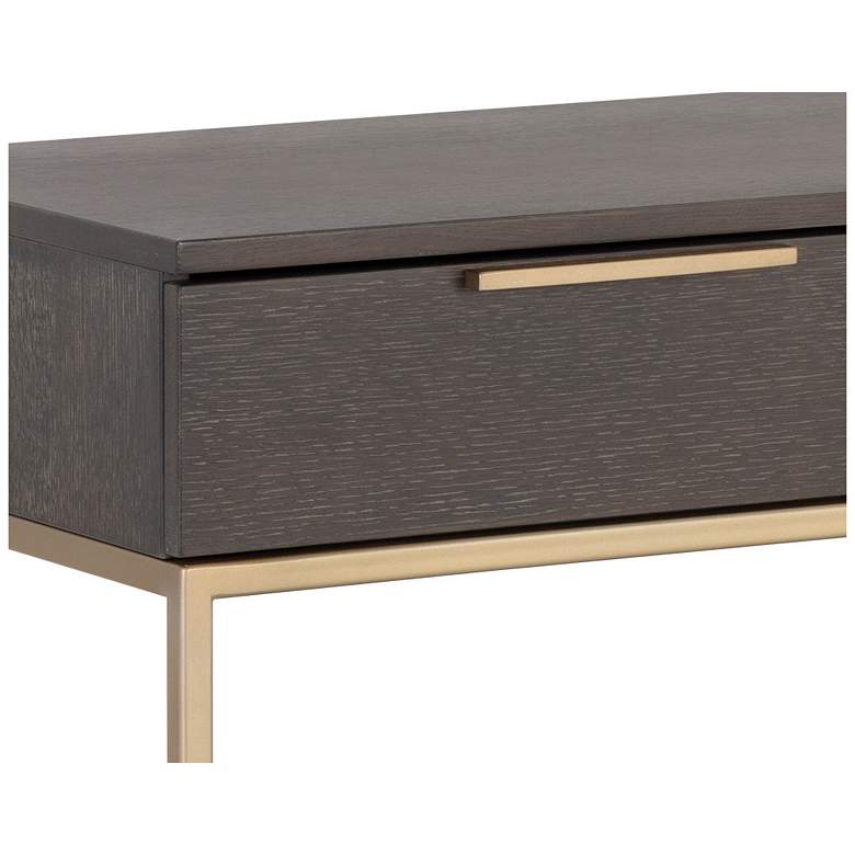Image 5 Sunpan Rebel Console Table With Drawers Gold Charcoal Gray more views