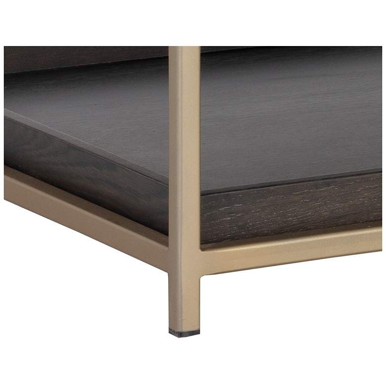 Image 6 Sunpan Rebel Console Table With Drawers Gold Charcoal Gray more views