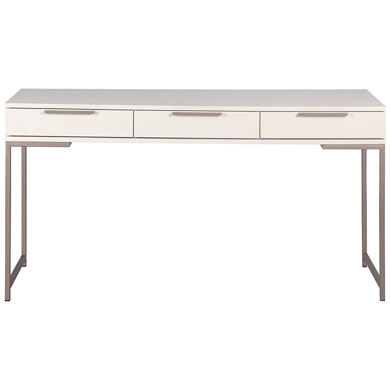 Image 3 Sunpan Rebel Desk Champagne Gold Cream more views