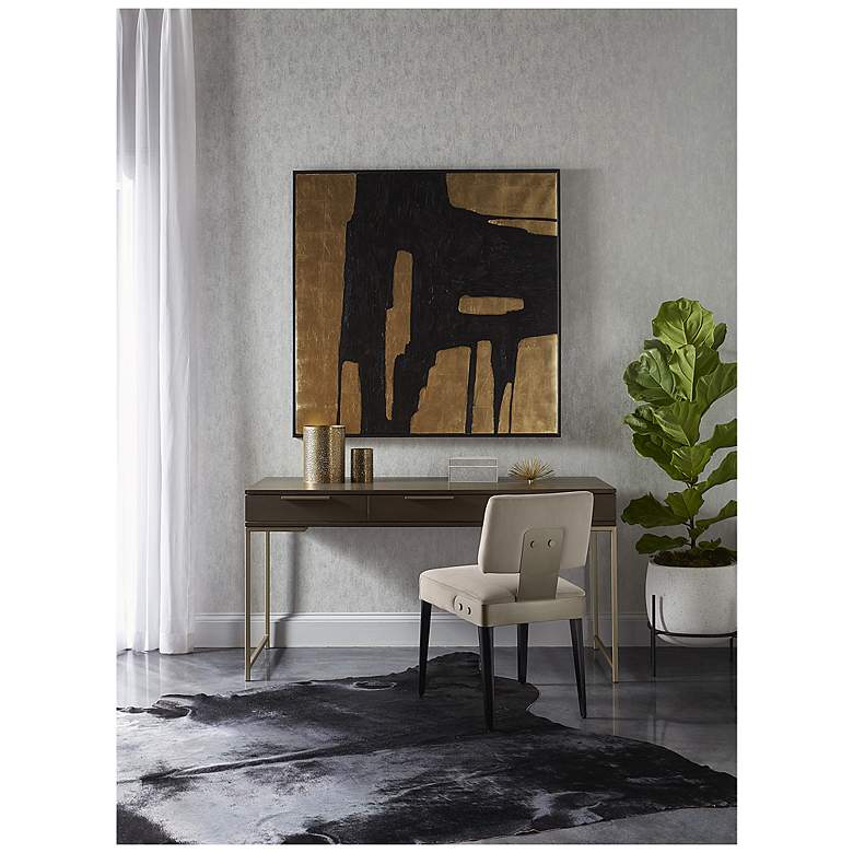 Image 6 Sunpan Rebel Desk Gold Raw Umber more views