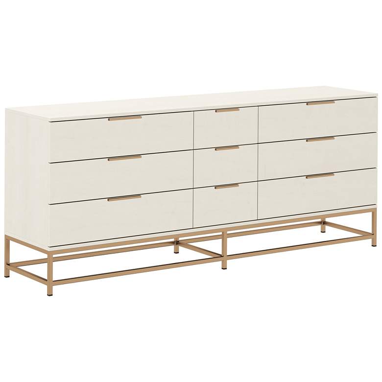 Image 1 Sunpan Rebel Dresser Large Champagne Gold Cream