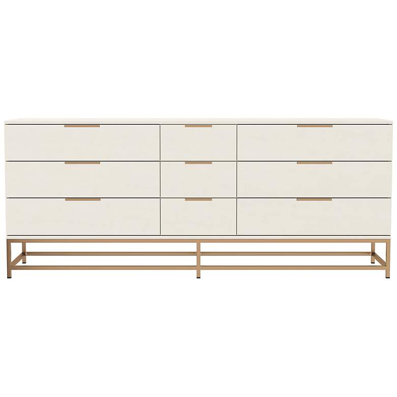 Image 2 Sunpan Rebel Dresser Large Champagne Gold Cream more views