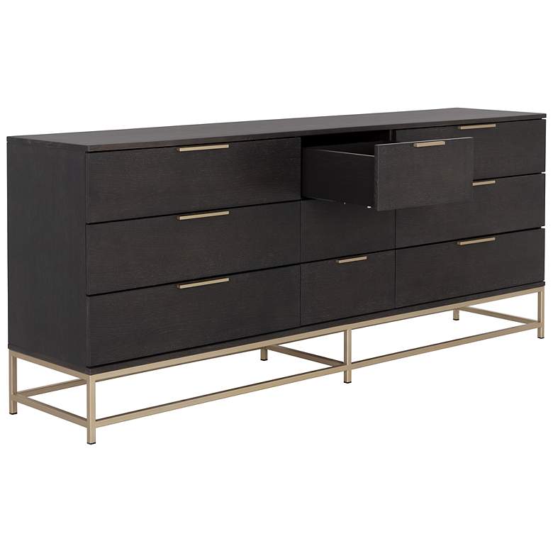 Image 3 Sunpan Rebel Dresser Large Gold Charcoal Gray more views