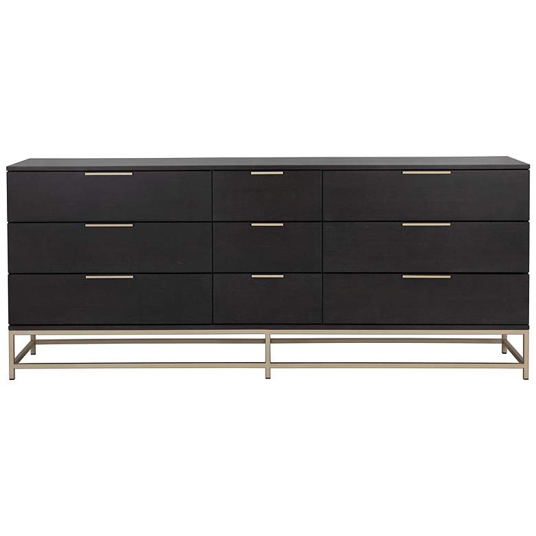 Image 4 Sunpan Rebel Dresser Large Gold Charcoal Gray more views