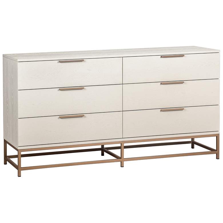 Image 1 Sunpan Rebel Dresser Small Champagne Gold Cream