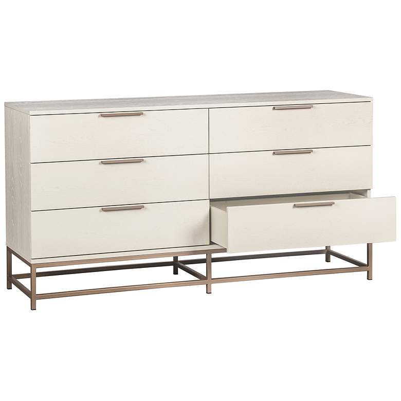 Image 2 Sunpan Rebel Dresser Small Champagne Gold Cream more views