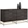 Sunpan Rebel Dresser Small Gold Charcoal Gray