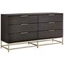 2_Sunpan Rebel Dresser Small Gold Charcoal Gray more views