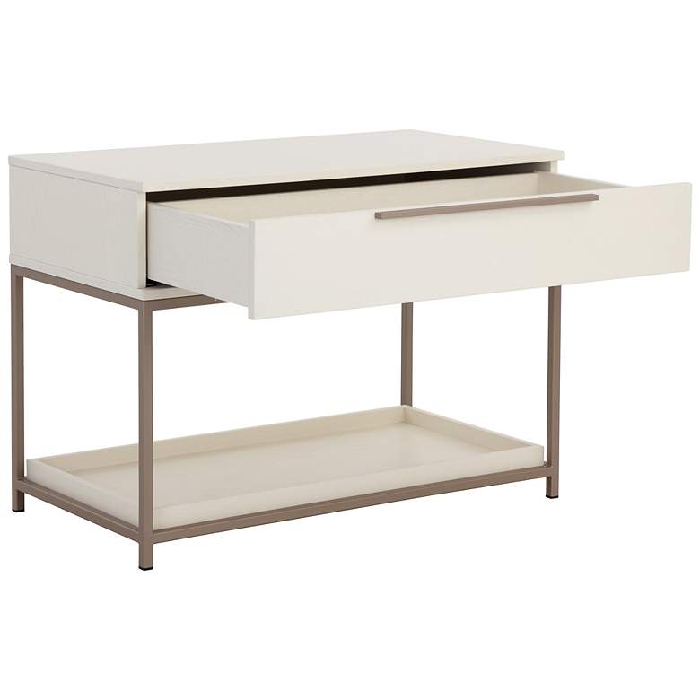 Image 3 Sunpan Rebel Nightstand Large Champagne Gold Cream more views