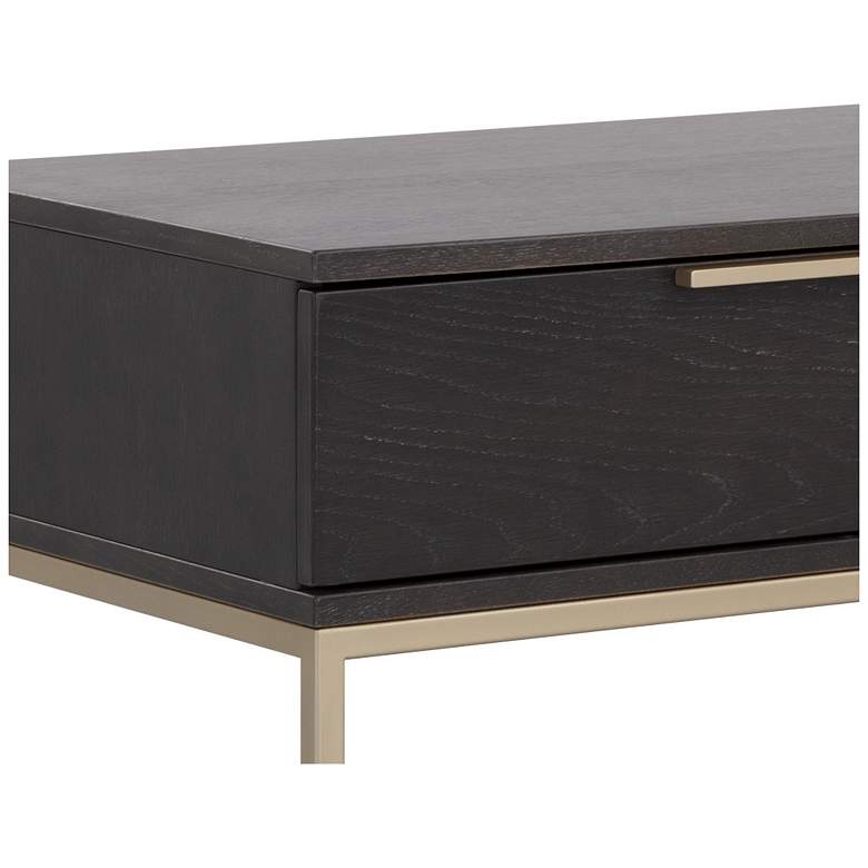 Image 5 Sunpan Rebel Nightstand Large Gold Charcoal Gray more views