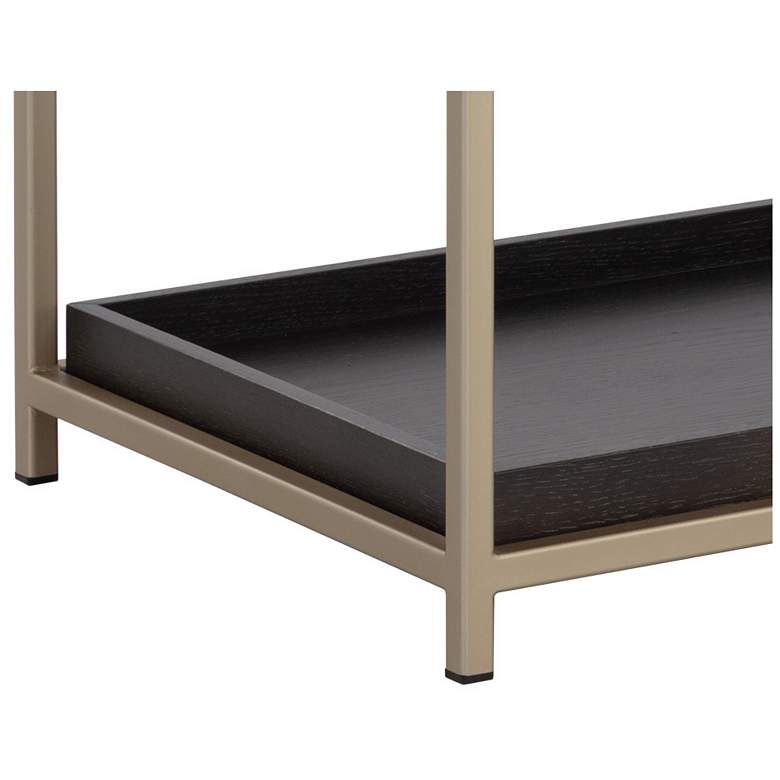 Image 6 Sunpan Rebel Nightstand Large Gold Charcoal Gray more views