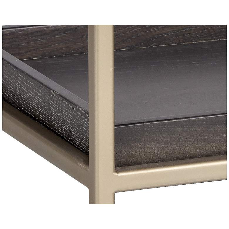 Image 5 Sunpan Rebel Nightstand Small Gold Charcoal Gray more views
