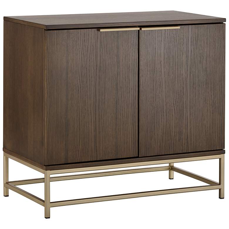 Image 2 Sunpan Rebel Sideboard Small Gold Raw Umber more views